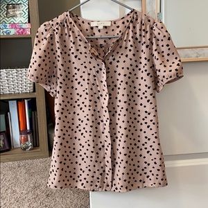 LOFT Cheetah Print Blouse